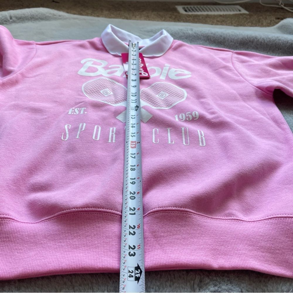 NWT Barbie crewneck with collar size M tennis - Picture 8 of 11